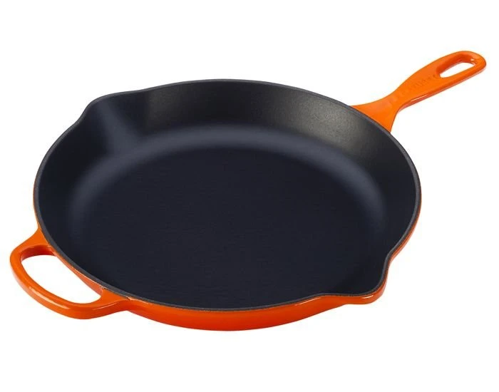 Le Creuset 11.75" Signature Enameled Cast Iron Skillet | Flame Orange 1 Le Creuset 11.75" Signature Enameled Cast Iron Skillet | Flame Orange
