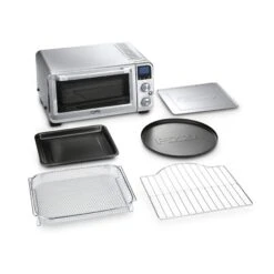 DeLonghi De'Longhi Livenza Air Fry Convection Oven | Stainless Steel -Kitchen Tools Shop livenza items laid out