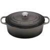 Le Creuset 6.75 Qt. Oval Signature Dutch Oven With Stainless Steel Knob | Oyster Grey