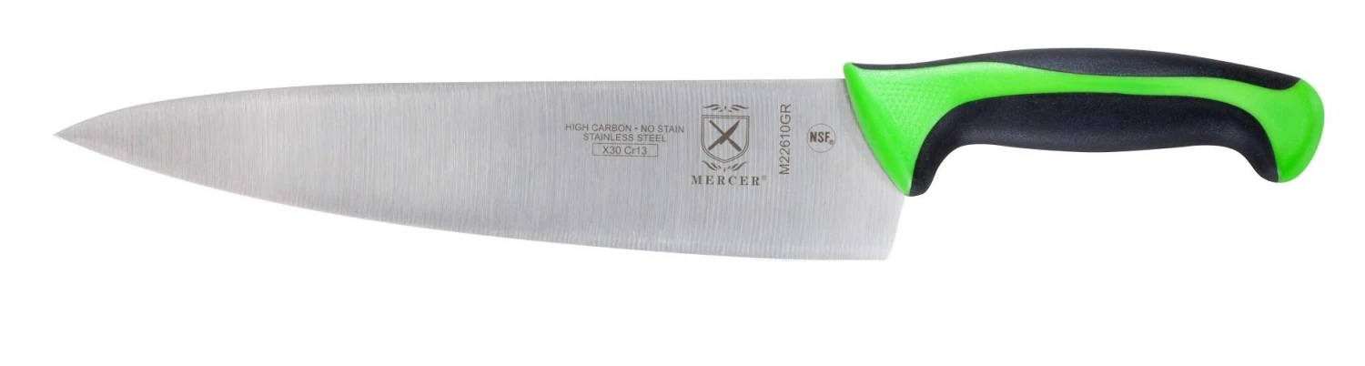 Mercer Millennia 10" Chef's Knife (Green) 1 Mercer Millennia 10" Chef's Knife (Green)