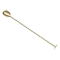 Mercer Barfly 15.75" Bar Spoon With Muddler | Gold Plated