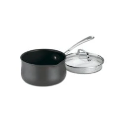 Cuisinart Contour Hard Anodized Pour Saucepan With Cover | 2 Qt.