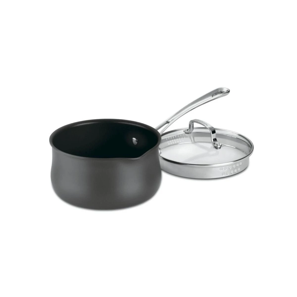 Cuisinart Contour Hard Anodized Pour Saucepan With Cover | 2 Qt. 1 Cuisinart Contour Hard Anodized Pour Saucepan With Cover | 2 Qt.