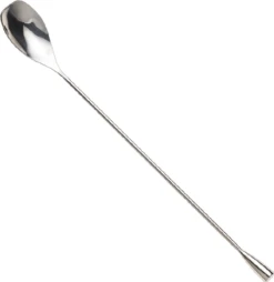 Mercer Barfly 12" Angled Bar Spoon Solid Shaft | Stainless Steel