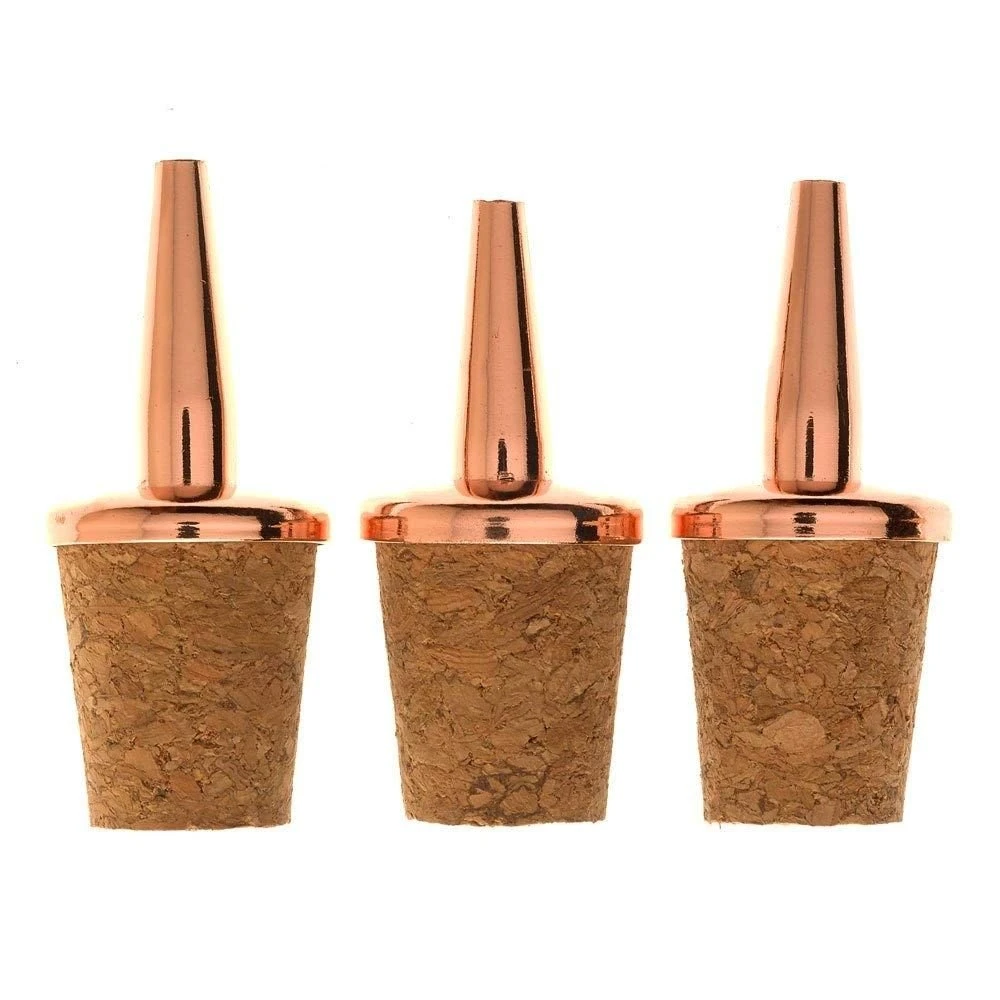 Mercer Barfly Stainless Steel Dasher Tops - Set Of 3 | Copper