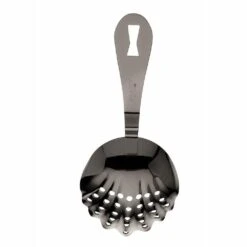Mercer Barfly Scalloped Julep Strainer | Gun Metal Black