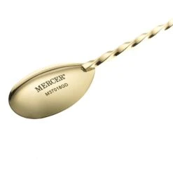 Mercer Barfly 15.75" Bar Spoon With Muddler | Gold Plated -Kitchen Tools Shop mercerbarfly.barspoon.11in.goldplatedmuddler.m37018gd.imagestamp 1