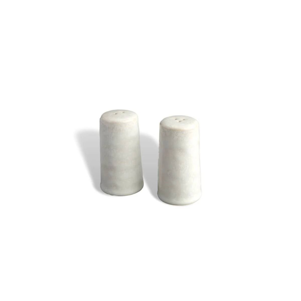 Carmel Ceramica Cozina Salt & Pepper Set | White 1 Carmel Ceramica Cozina Salt & Pepper Set | White