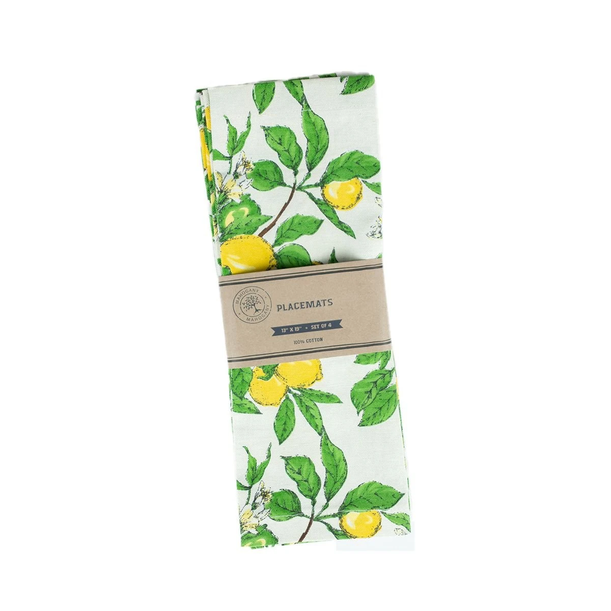 Mahogany USA Printed 13" X 19" Placemat (Set Of 4) | Lemon Grove 1 Mahogany USA Printed 13" X 19" Placemat (Set Of 4) | Lemon Grove