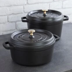 Staub 5 Qt Tall Cocotte | Black -Kitchen Tools Shop qkd9aoe8