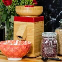 NutriMill Harvest Grain Mill | Cayenne Red Trim 13 NutriMill Harvest Grain Mill | Cayenne Red Trim -Kitchen Tools Shop redharv2