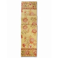 April Cornell 13" X 72" Dahlia Days Table Runner | Gold