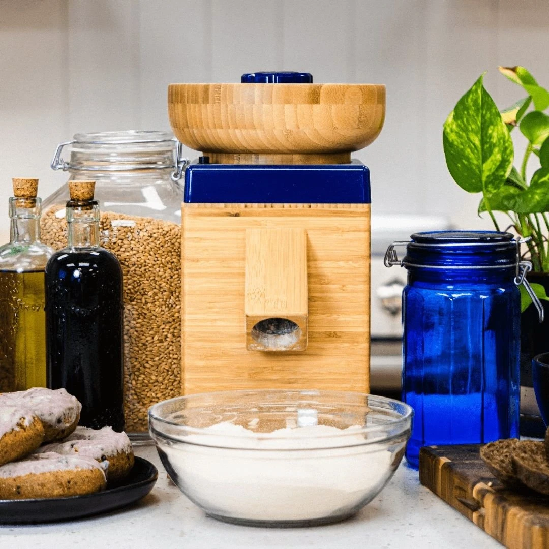 NutriMill Harvest Grain Mill | Blue 2 NutriMill Harvest Grain Mill | Blue - Image 2