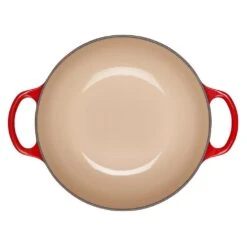 Le Creuset 2.5Qt Signature Cocotte Eiffel Tower Collection | Cerise 10 Le Creuset 2.5Qt Signature Cocotte Eiffel Tower Collection | Cerise -Kitchen Tools Shop rs10251 eiffel rdo cerise inside scr