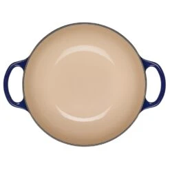 Le Creuset 2.5Qt Signature Cocotte Eiffel Tower Collection | Indigo Blue -Kitchen Tools Shop rs10256 eiffel rdo indigo inside scr