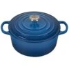 Le Creuset 3.5 Qt. Round Signature Dutch Oven With Stainless Steel Knob | Marseille Blue