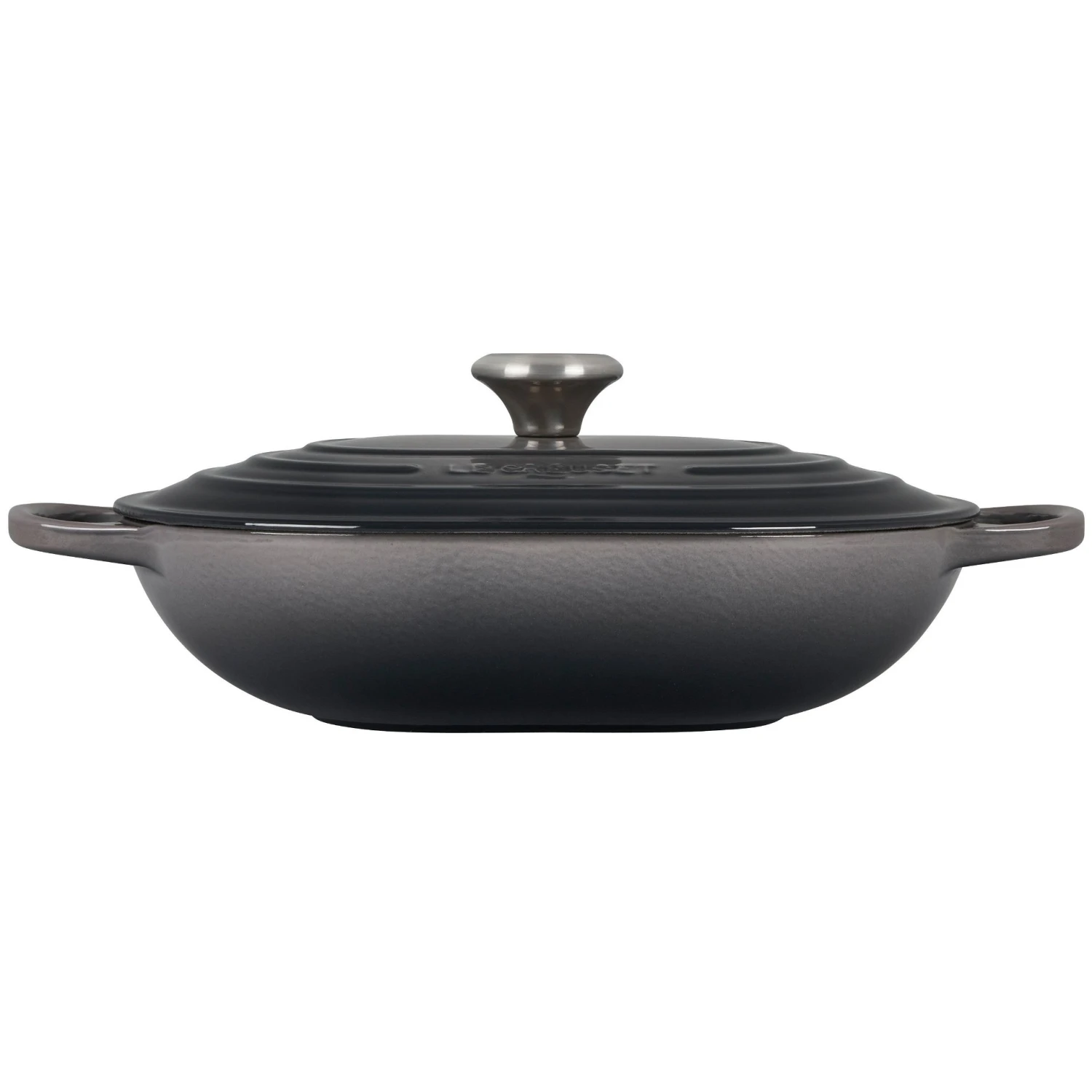 Le Creuset 3.75 Qt. Oval Signature Casserole With Stainless Steel Knob | Oyster Grey 3 Le Creuset 3.75 Qt. Oval Signature Casserole With Stainless Steel Knob | Oyster Grey - Image 3