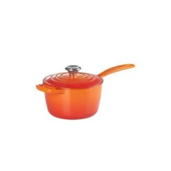Le Creuset 10-Piece Signature Cookware Set With Stainless Steel Knobs | Flame Orange 15 Le Creuset 10-Piece Signature Cookware Set With Stainless Steel Knobs | Flame Orange -Kitchen Tools Shop rs11967 signature iron handle saucepan 160390s 1 1