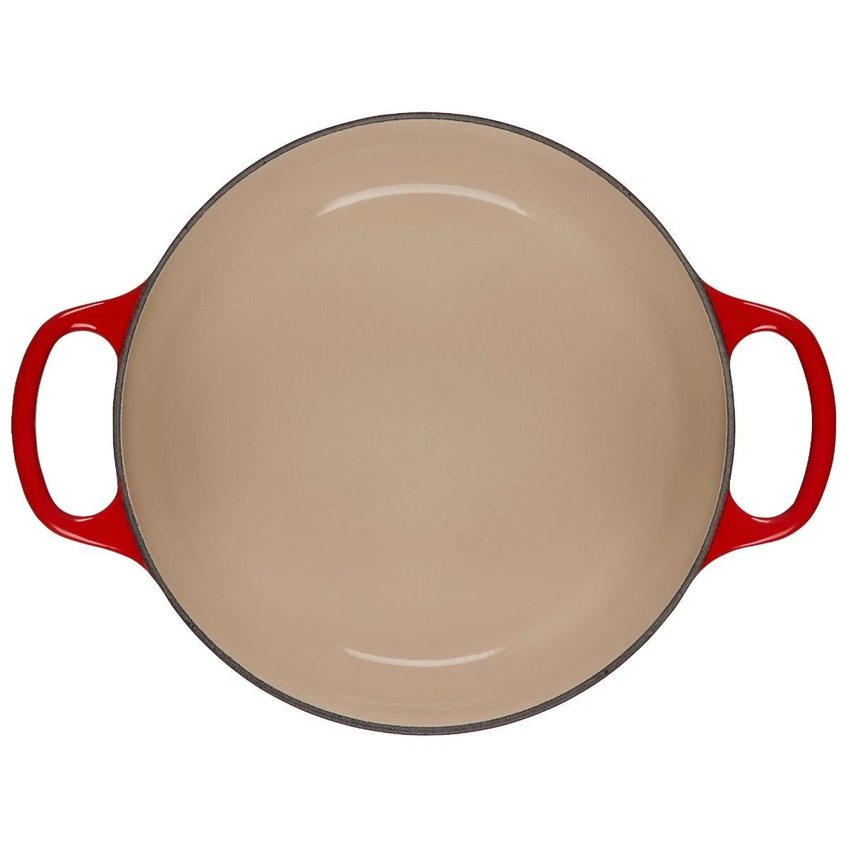 Le Creuset 3.5 Qt. Round Signature Dutch Oven With Stainless Steel Heart Knob | Cerise/Cherry Red 4 Le Creuset 3.5 Qt. Round Signature Dutch Oven With Stainless Steel Heart Knob | Cerise/Cherry Red - Image 4