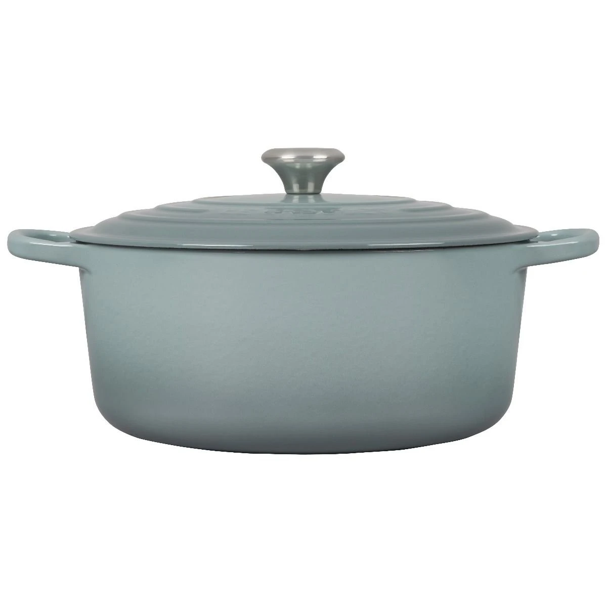 Le Creuset 9 Qt. Round Signature Dutch Oven With Stainless Steel Knob | Sea Salt 2 Le Creuset 9 Qt. Round Signature Dutch Oven With Stainless Steel Knob | Sea Salt - Image 2
