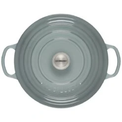 Le Creuset 9 Qt. Round Signature Dutch Oven With Stainless Steel Knob | Sea Salt 10 Le Creuset 9 Qt. Round Signature Dutch Oven With Stainless Steel Knob | Sea Salt -Kitchen Tools Shop rs17069 ls2501 30717ss 3