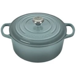 Le Creuset 3.5 Qt. Round Signature Dutch Oven With Stainless Steel Knob| Sea Salt