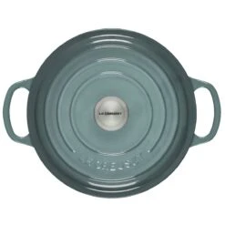 Le Creuset 3.5 Qt. Round Signature Dutch Oven With Stainless Steel Knob| Sea Salt -Kitchen Tools Shop rs17360 rs11197 ls2501 22717ss 3p