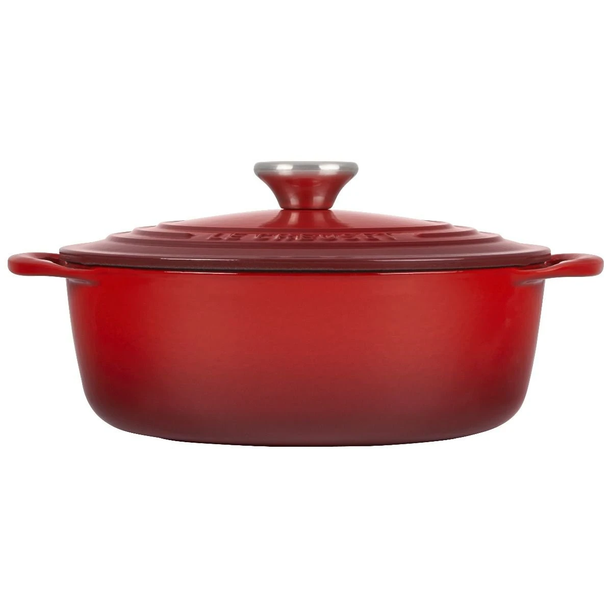 Le Creuset 2.75 Qt. Shallow Round Dutch Oven | Cerise 2 Le Creuset 2.75 Qt. Shallow Round Dutch Oven | Cerise - Image 2