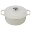 Le Creuset 7.25 Qt. Round Signature Dutch Oven With Stainless Steel Knob | White