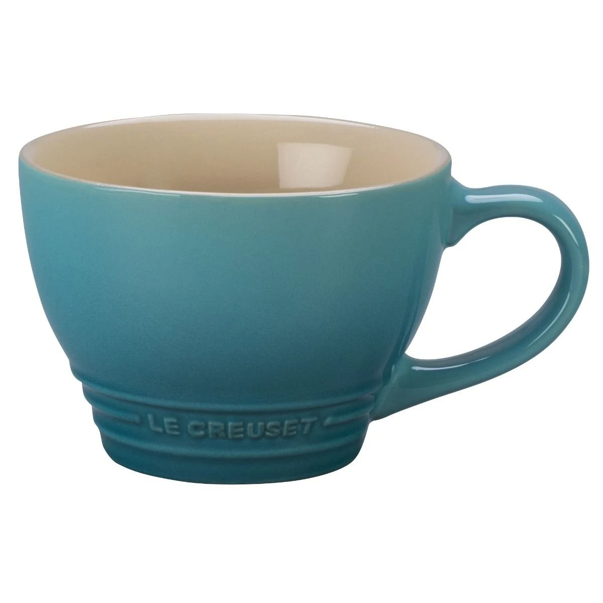 Le Creuset 14oz Stoneware Bistro Mug | Caribbean Blue 1 Le Creuset 14oz Stoneware Bistro Mug | Caribbean Blue