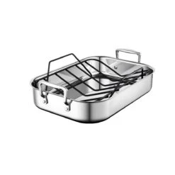Le Creuset Stainless Steel Roasting Pan With Nonstick Rack