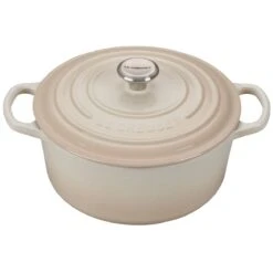 Le Creuset 3.5 Qt. Round Signature Dutch Oven With Stainless Steel Knob | Meringue White