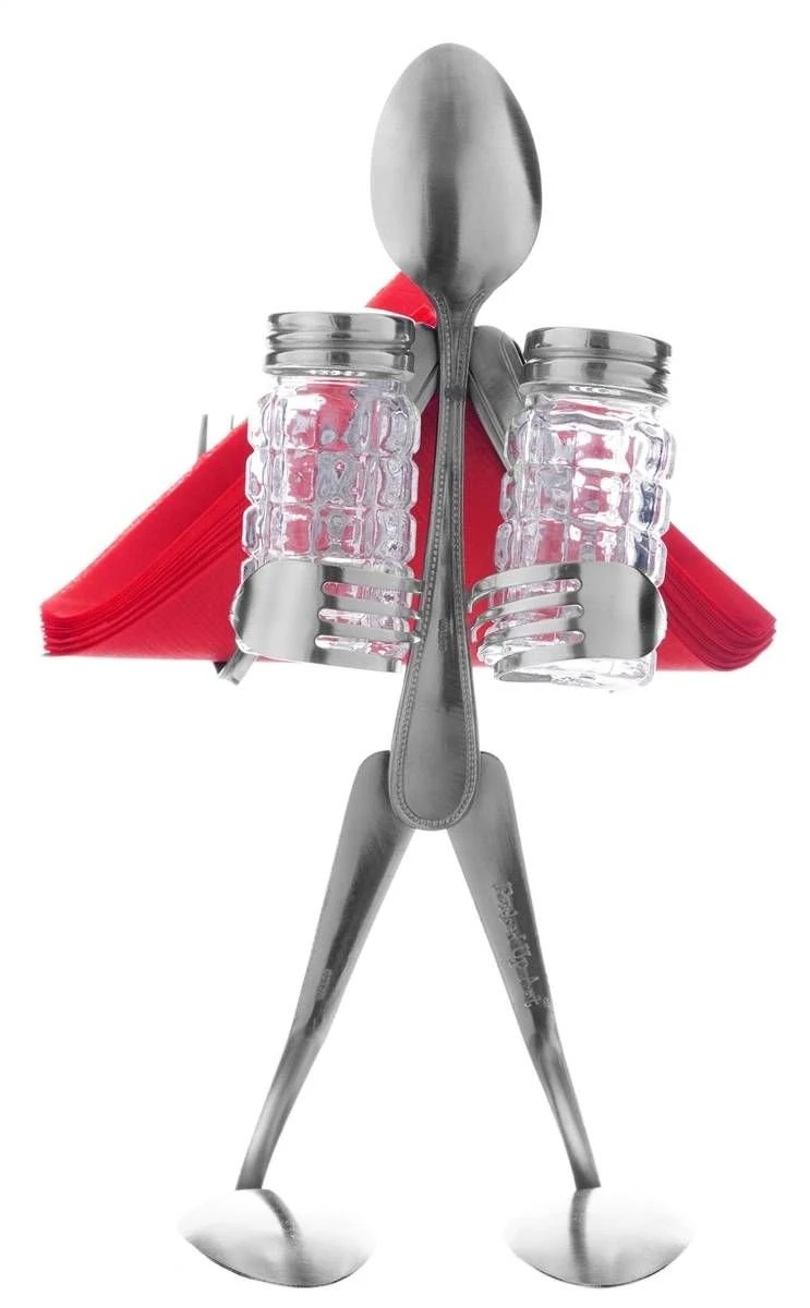 Forked Up Art Spoon Table Topper - Shaker And Napkin Holder 1 Forked Up Art Spoon Table Topper - Shaker And Napkin Holder