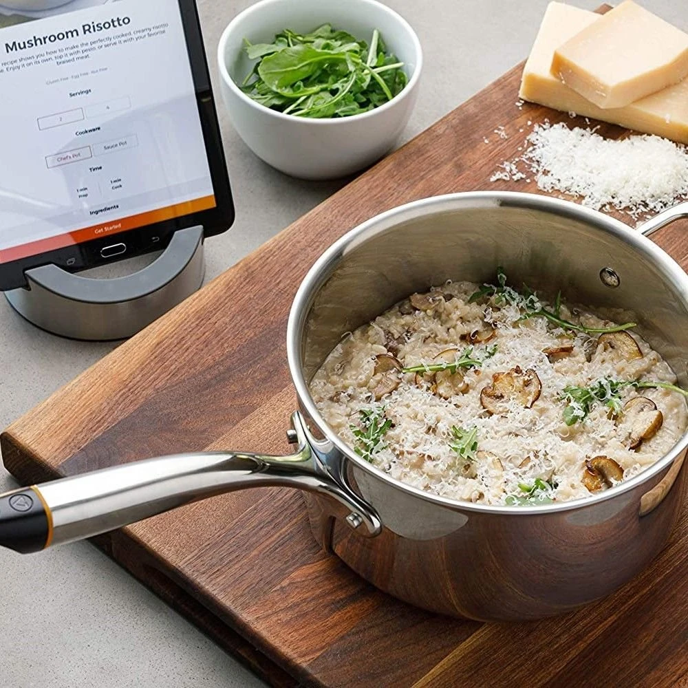 Hestan Cue 3.5 Qt. Smart Sauce Pot | Stainless Steel 5 Hestan Cue 3.5 Qt. Smart Sauce Pot | Stainless Steel - Image 5