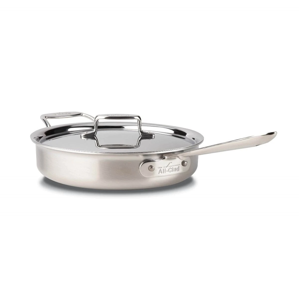 All-Clad D5 Brushed Stainless Steel Saute Pan & Lid | 3 Qt. 1 All-Clad D5 Brushed Stainless Steel Saute Pan & Lid | 3 Qt.