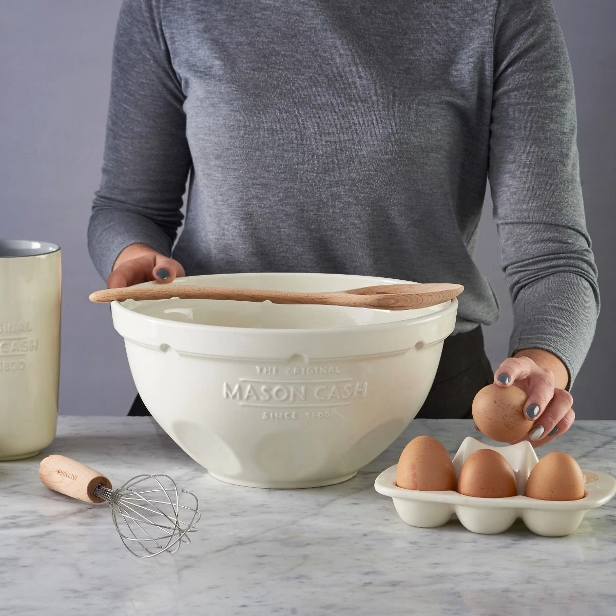 Mason Cash Innovative Kitchen Slotted Spoon With Egg Separator 2 Mason Cash Innovative Kitchen Slotted Spoon With Egg Separator - Image 2