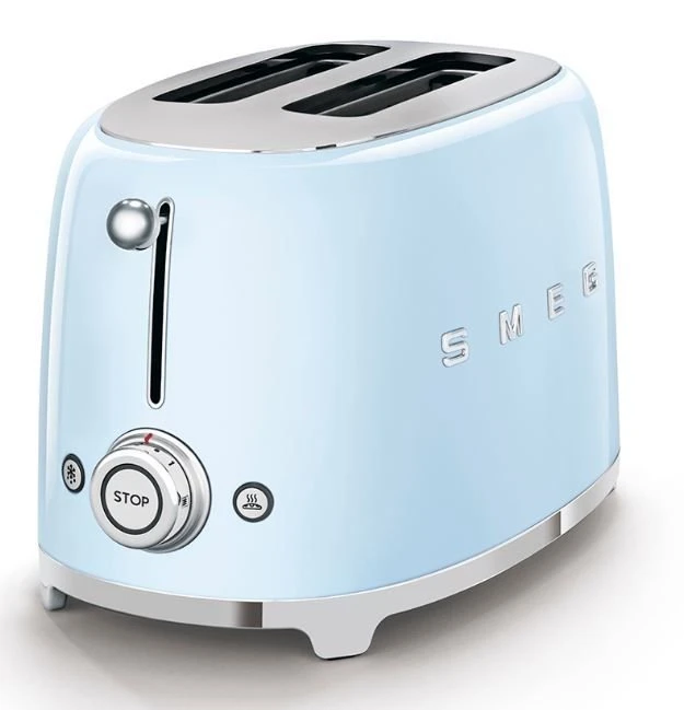 SMEG 2-Slice Toaster | Pastel Blue 1 SMEG 2-Slice Toaster | Pastel Blue