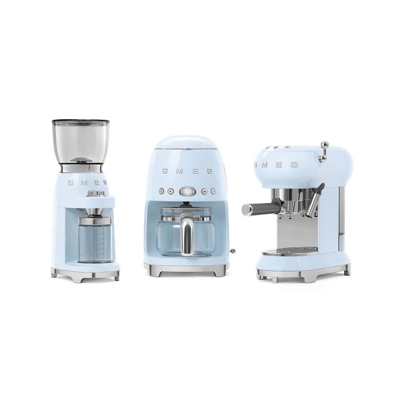 SMEG Coffee Grinder | Pastel Blue 2 SMEG Coffee Grinder | Pastel Blue - Image 2
