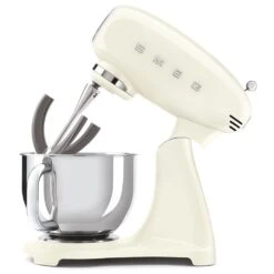 SMEG Full-Color 5 Qt. Tilt-Head Stand Mixer | Cream -Kitchen Tools Shop smf03crus 51