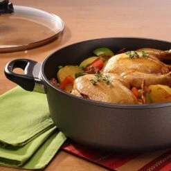 Front Page -Kitchen Tools Shop swiss diamond cookware braiser and dutch oven 11in 5.3qt with lid lifestyle4 6928c 1