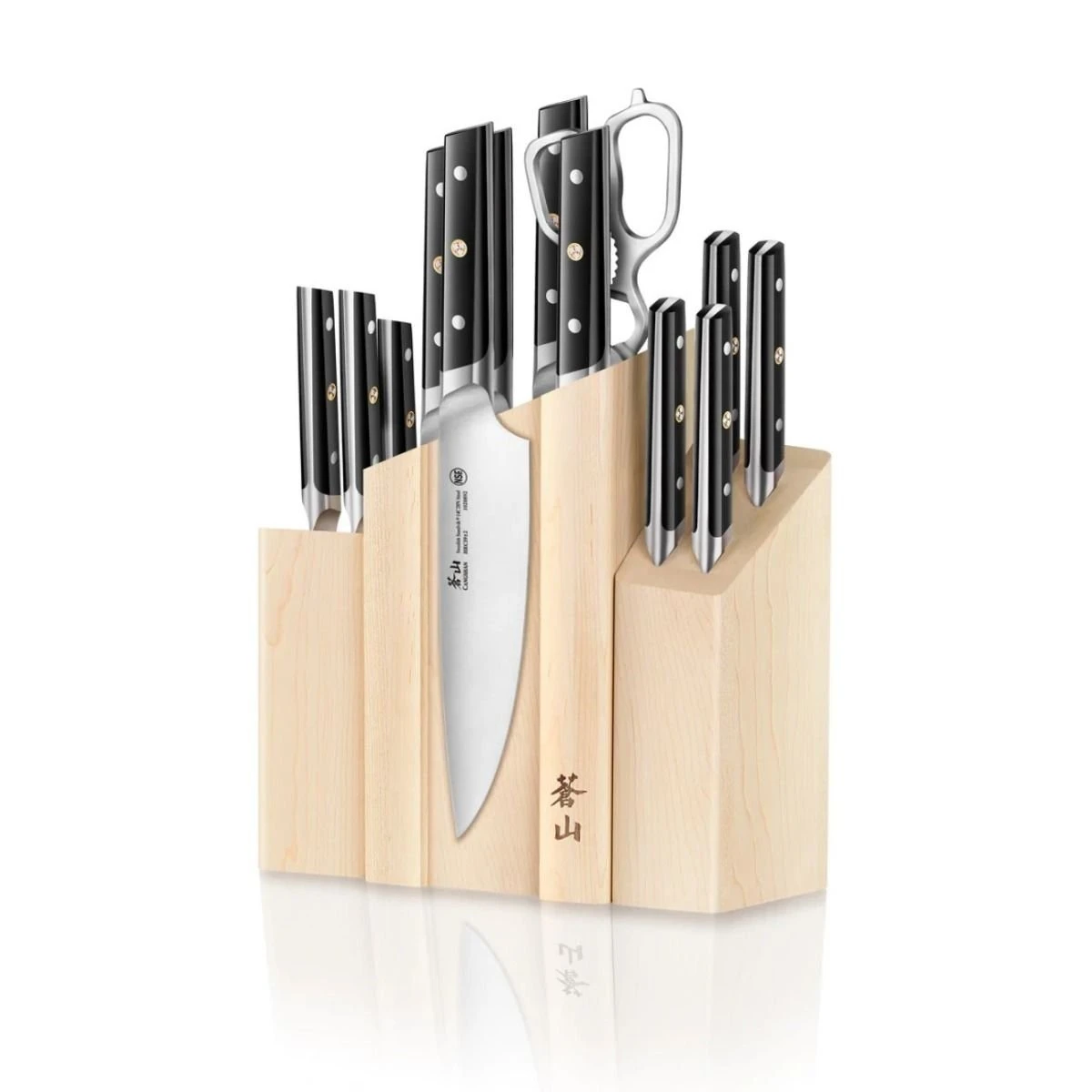 Cangshan Cutlery TC Series Denali 14-Piece Magnetic Knife Block Set 1 Cangshan Cutlery TC Series Denali 14-Piece Magnetic Knife Block Set