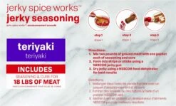 NESCO Teriyaki Flavor Jerky Seasoning, 9 Pack 7 NESCO Teriyaki Flavor Jerky Seasoning, 9 Pack -Kitchen Tools Shop tj 18 2
