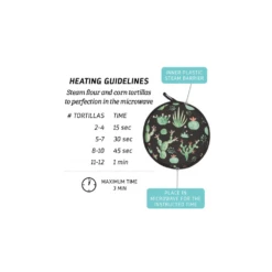 Now Designs By Danica Tortilla Warmer | Botanical Cacti -Kitchen Tools Shop tortilla warmer instructions