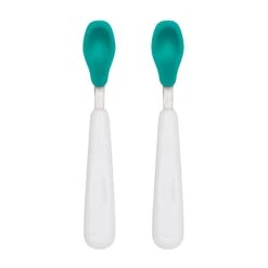 OXO Tot Feeding Spoon Set With Soft Silicone | Teal