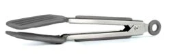 Tovolo Silicone Tongs & Mini Turner - Gray