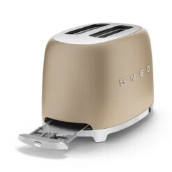 SMEG 2-Slice Toaster | Matte Champagne 11 SMEG 2-Slice Toaster | Matte Champagne -Kitchen Tools Shop tsf01chmus 11