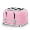 SMEG 4-Slot Toaster | Pink