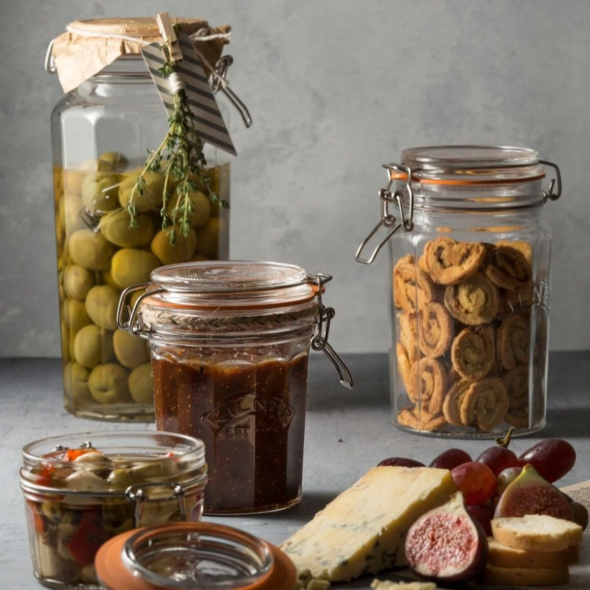 Kilner Facetted Clip Top Jar | 63.4oz 5 Kilner Facetted Clip Top Jar | 63.4oz - Image 5