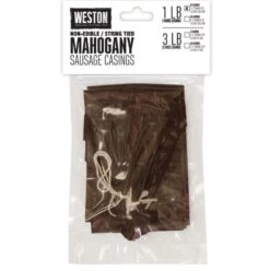 Weston Mahogany Sausage Casings | 1.5" X 12" (10 Count)