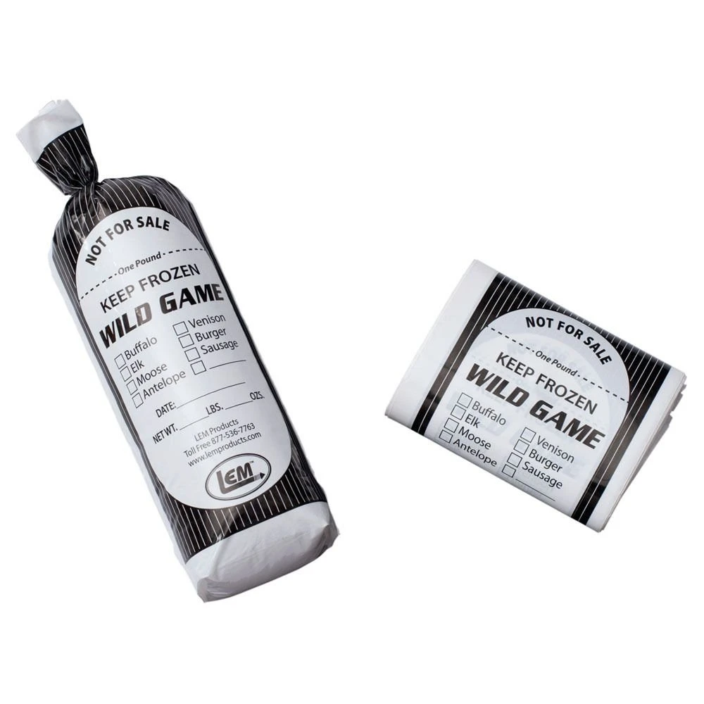 LEM 1 Lb Wild Game Bags - 100 Count 1 LEM 1 Lb Wild Game Bags - 100 Count